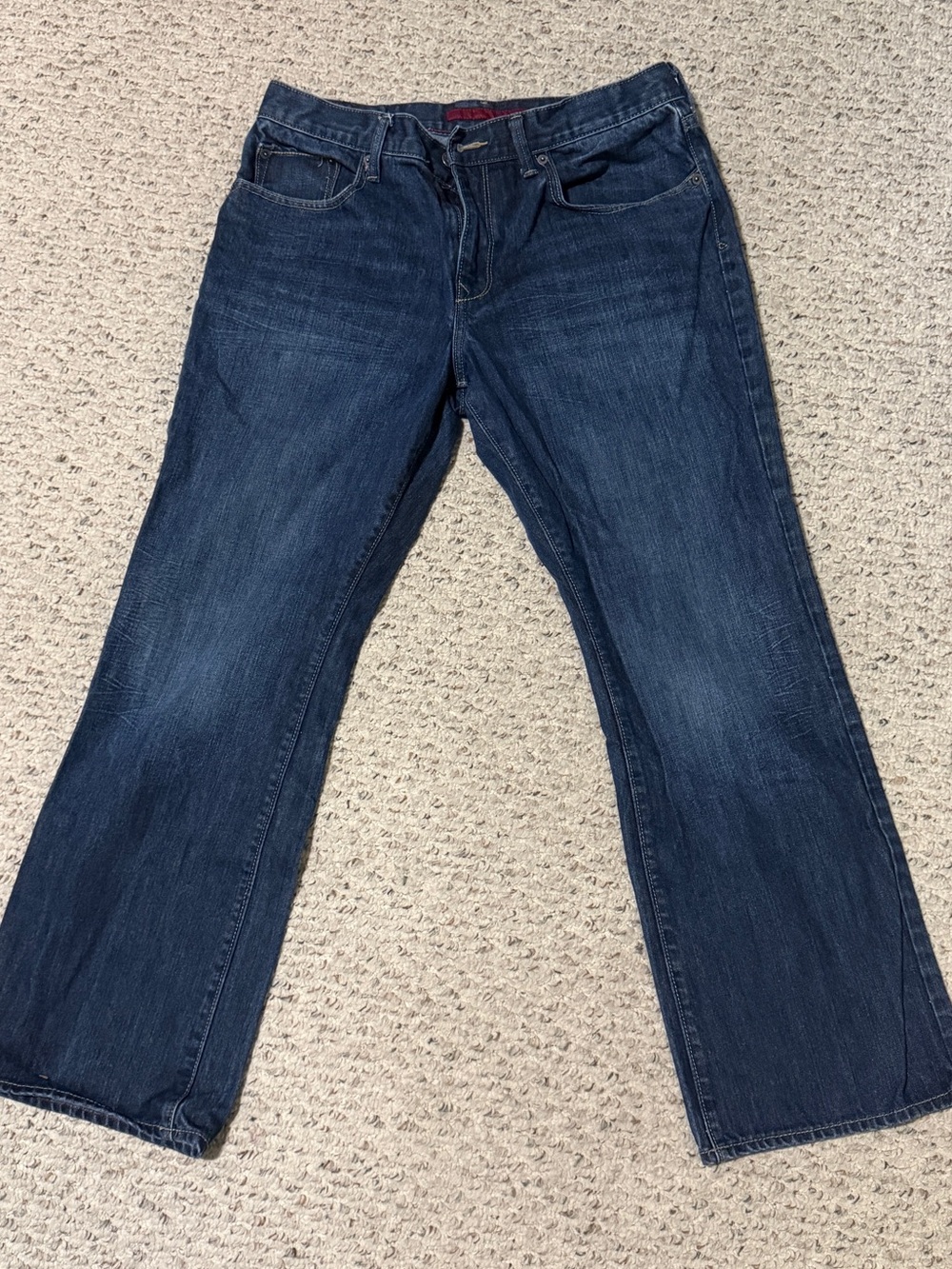 Banana Republic Mens Size 33x30 Dark Wash Vintage Low Bootcut Denim Jeans